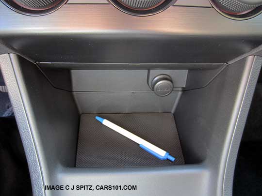 subaru center console storage bin