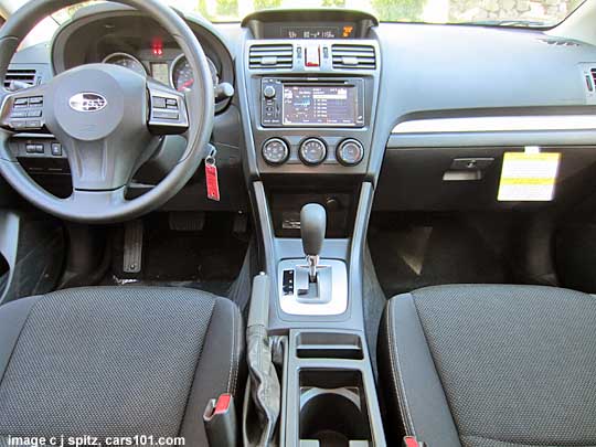 subaru xv crosstrek interior, gray interior with navigation gps