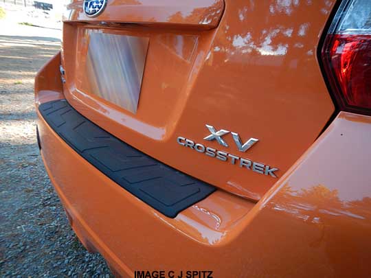 option al rear bumper cover step pad on subaru crosstrek