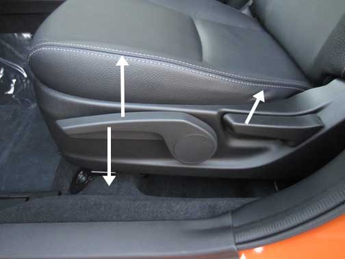 crosstrek driver's seat height adjustment