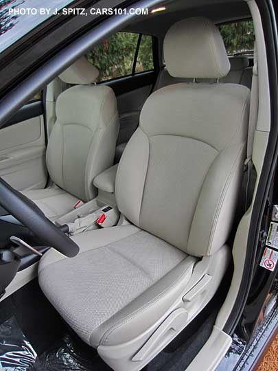 subaru crosstrek driver's seat, ivory beige cloth shown