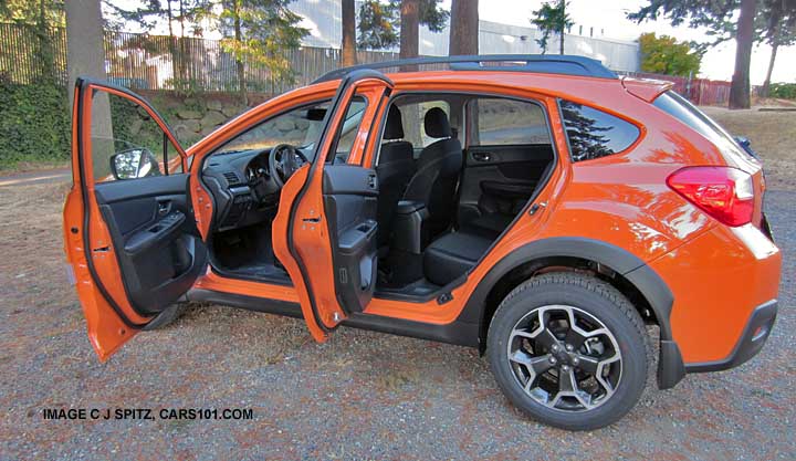 subaru crosstrek doors all open side for easy access