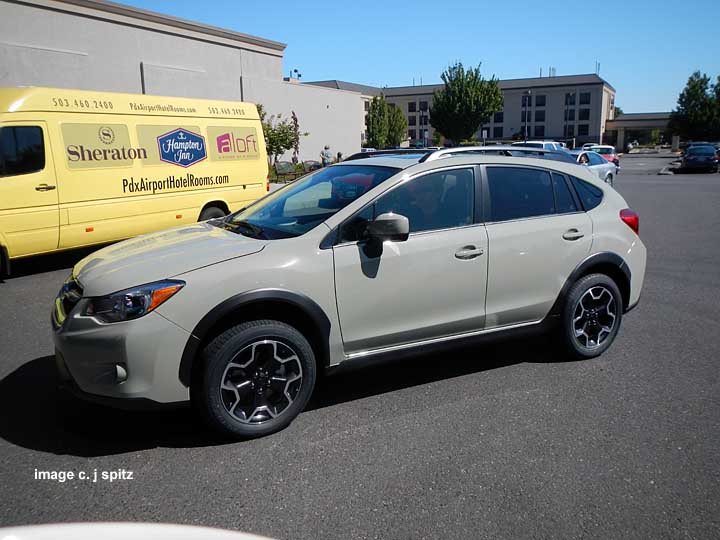 2013 Subaru Crosstrek Khaki color with dark interior