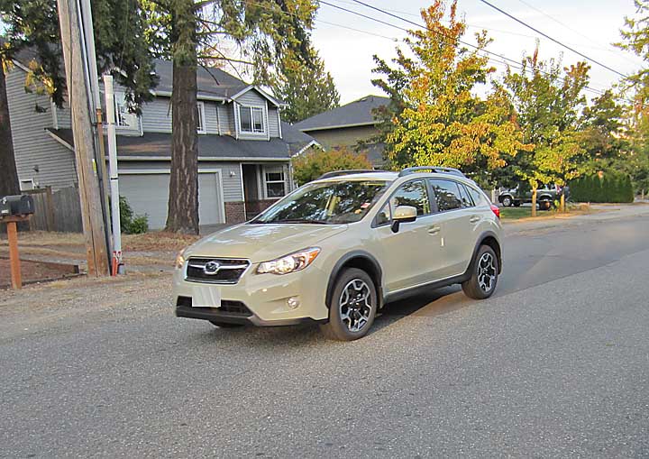 2013 subaru crosstrek, desert khaki colored