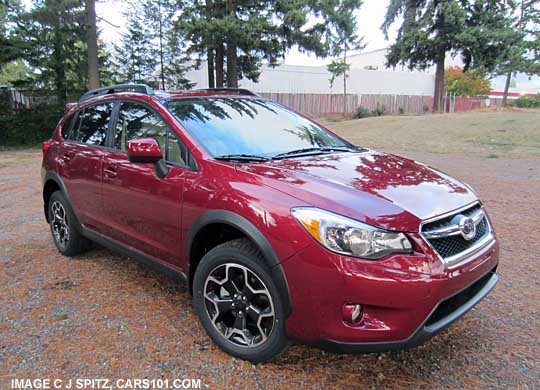 subaru crosstrek, red color