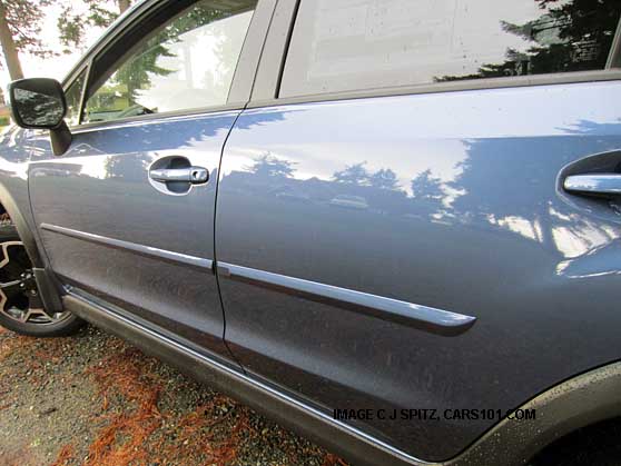 subaru crosstrek, body side moldings