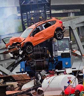 crosstrek lifted from skagit river