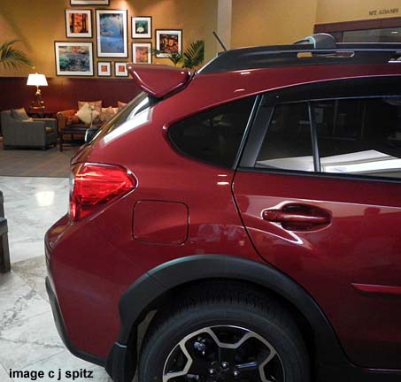 subaru crosstrek with rear spoiler