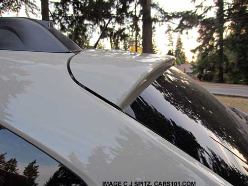 standard rear spoiler on all subaru crosstrek, desert khaki color,