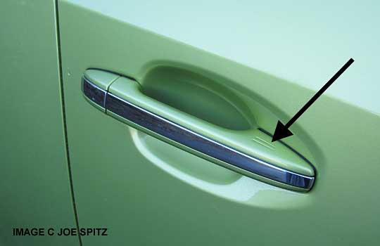 crosstrek hybrod keyless access outside door handle with chrome strip