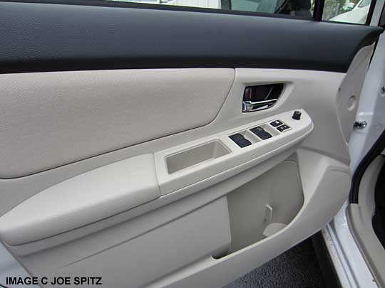 2014 Subaru Crosstrek driver door panel, Ivory shown