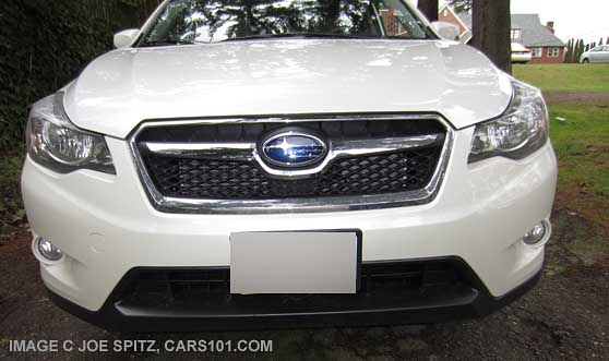 crosstrek hybrid front grill, white shown