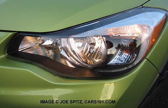 crosstrek hybrid headlight, plasma green shown