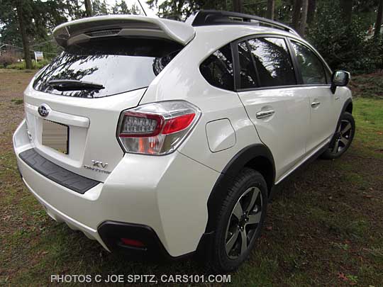 Subaru Crosstrek Hybrid with optional rear spoiler