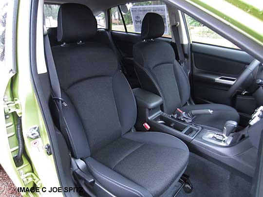 crosstrek hybrid front seats, cloth shown