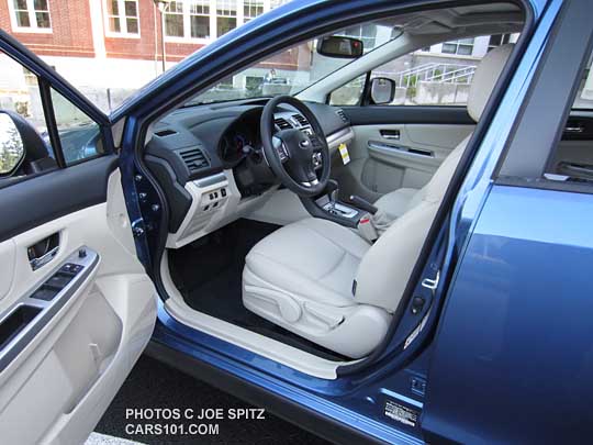 crosstrek hybrid touring,  quartz blue with ivory leather