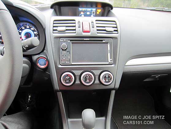 crosstrek hybrid touring center console, navigation, climate control