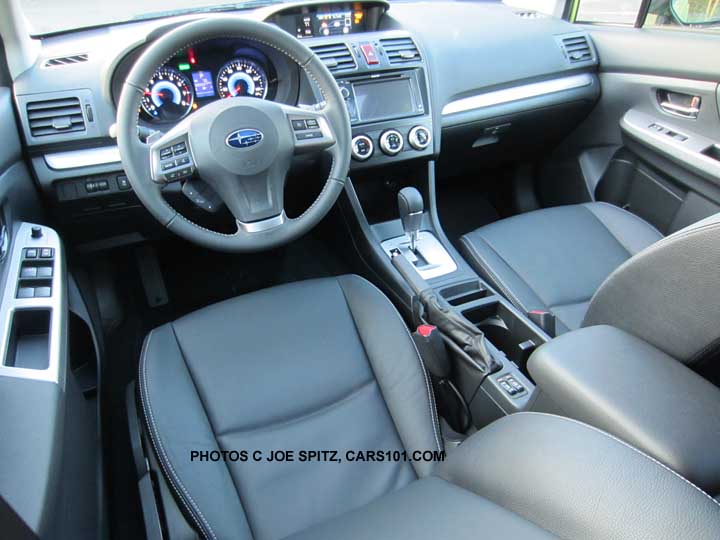 2014 subaru crosstrek hybrid touring model interior, gray shown