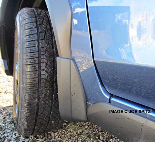 quartz blue 2014 crosstrek with optional front splash guards