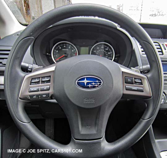 2014 subaru xv crosstrek steering wheel with new blue center logo