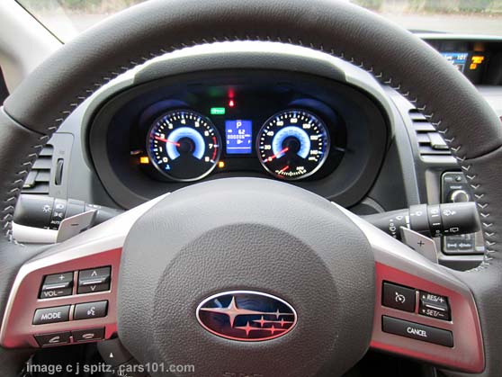 2014 subaru crosstrek steering wheel and guages