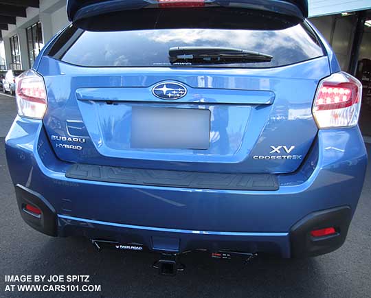 aftermarket 2" trailer hitch on a Subaru Crosstrek Hybrid