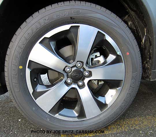 crosstrek hybrid and hybrid touring 17" aerodynamic design alloy wheel
