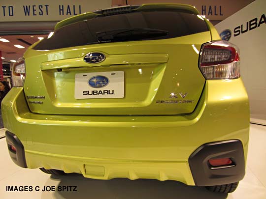 2014 xv crosstrek hybrid rear gate, plasma green