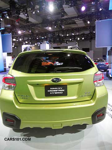 tailgate of all new 2014 all wheel drive subaru xv crosstrek hybrid