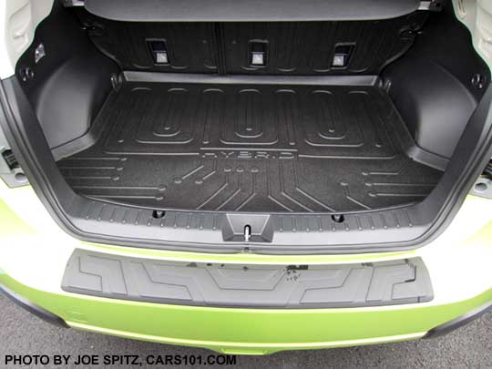 Crosstrek Hybrid, Hybrid Touring cargo arear with optional rear bumper cover