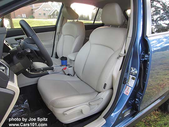 2015 XV Crosstrek Limited drivers seat, ivory leather shown