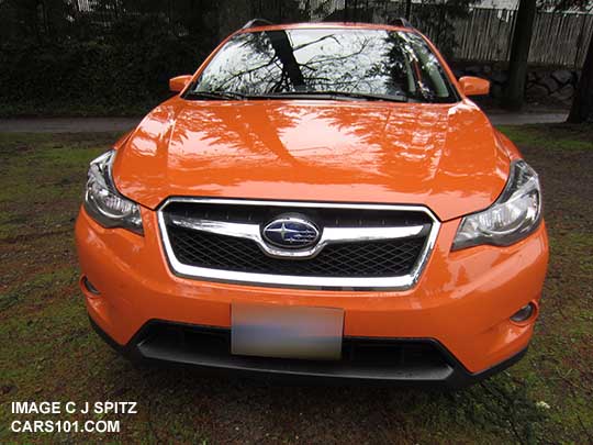 2015 Crosstrek front grill, tangerine orange