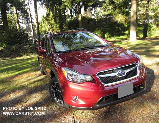 2015 venetian red Subaru Crosstrek front grill