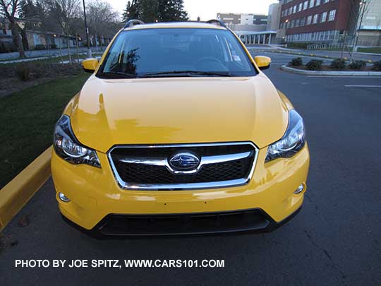 front view 2015 Subaru Sunrise Yellow Crosstrek Premium Special Edition