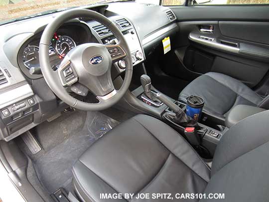 2015 Crosstrek 2.0 Limited interior, black leather