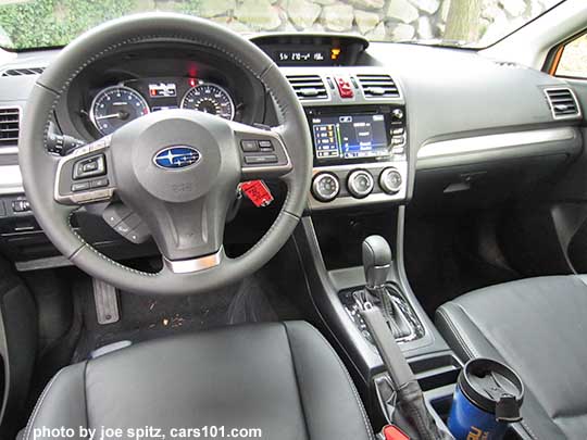 15 Subaru Crosstrek 2.0 Limited black leather interior