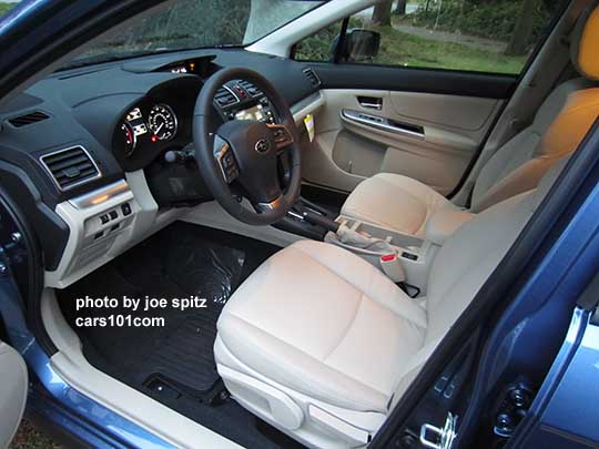 2015 Subaru Crosstrek Limited warm ivory leather interior