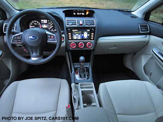 2015 Subaru Crosstrek Limited warm ivory leather interior