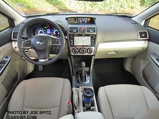 2015 Subaru Crosstrek Limited warm ivory leather interior