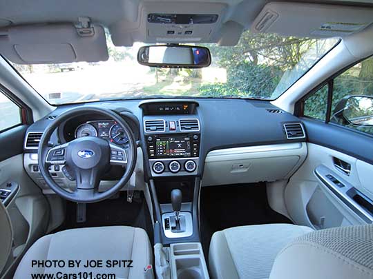 2015 Subaru Crosstrek Limited warm ivory leather interior