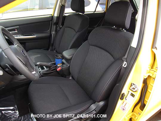 2015 Subaru Crosstrek Premium black cloth drivers seat. Special Edition model shown