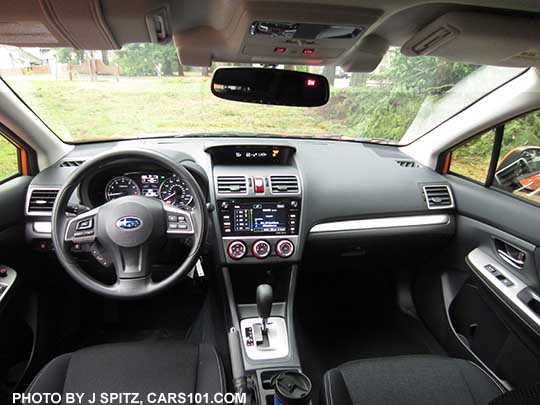 15 Subaru Crosstrek 2.0  Premium with eyesight, black cloth shownack leather interior