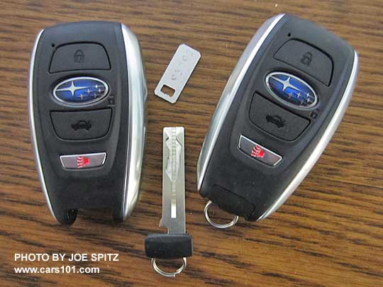 2015 Subaru Crosstrek with optional keyless access pushbutton start comes with two key fobs