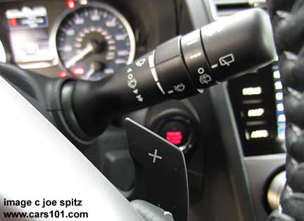 2015 Subaru Crosstrek CVT steering wheel mounted paddle shifter, right side, upshift side