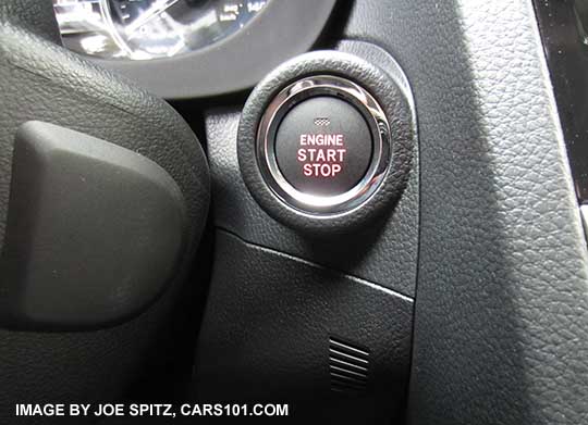 2015 Subaru Crosstrek optional ignition pushbutton start button
