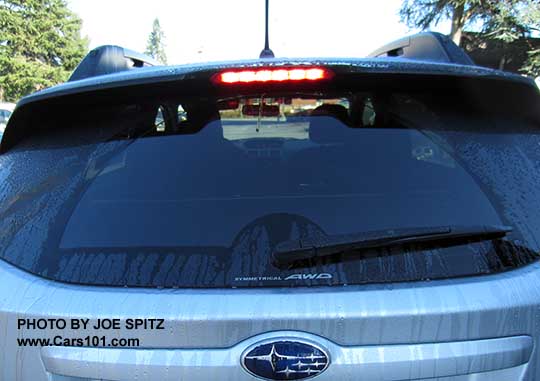 2015 Crosstrek Hybrid, Touring black trailing edge rear spoiler with LED brake lights