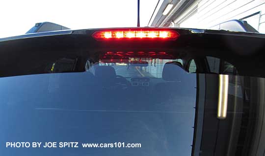2015 Subaru Crosstrek Hybrid, Touring black trailing rear spoiler with integrated LED brake lights