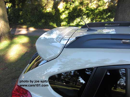 2015 Crosstrek optional rear spoiler, khaki color