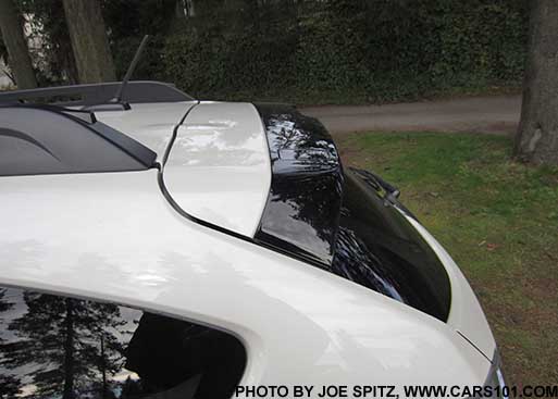 new for 2015 Crosstrek Hybrid rear spoiler with black trailing edge
