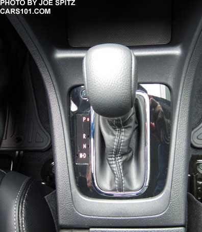 2015 Subaru Crosstrek Limited CVT shift knob, with gloss black surround